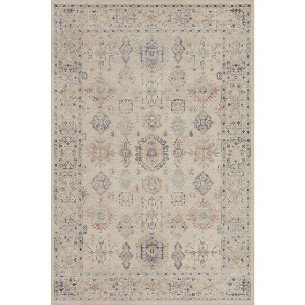 Loloi II Hathaway Printed Oriental Beige / Multi Area Rug