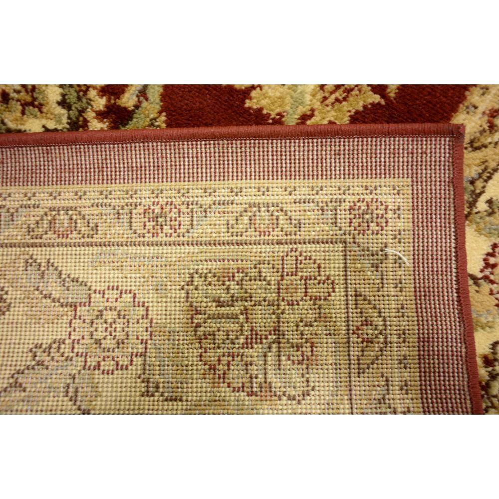 Unique Loom Voyage Collection Area Rug - Reddington (4' 1" Square Red/Cream)