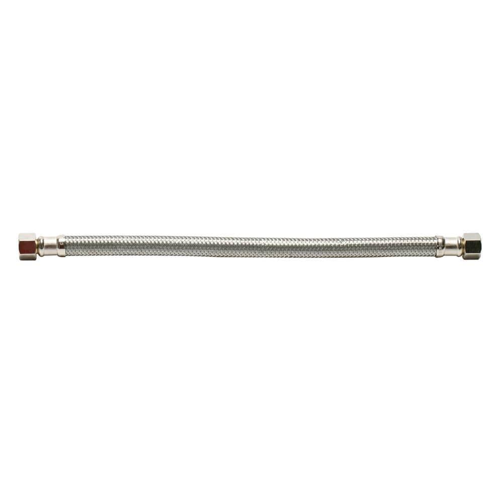Fluidmaster B6F16 Braided Stainless Steel Faucet Connector 16"
