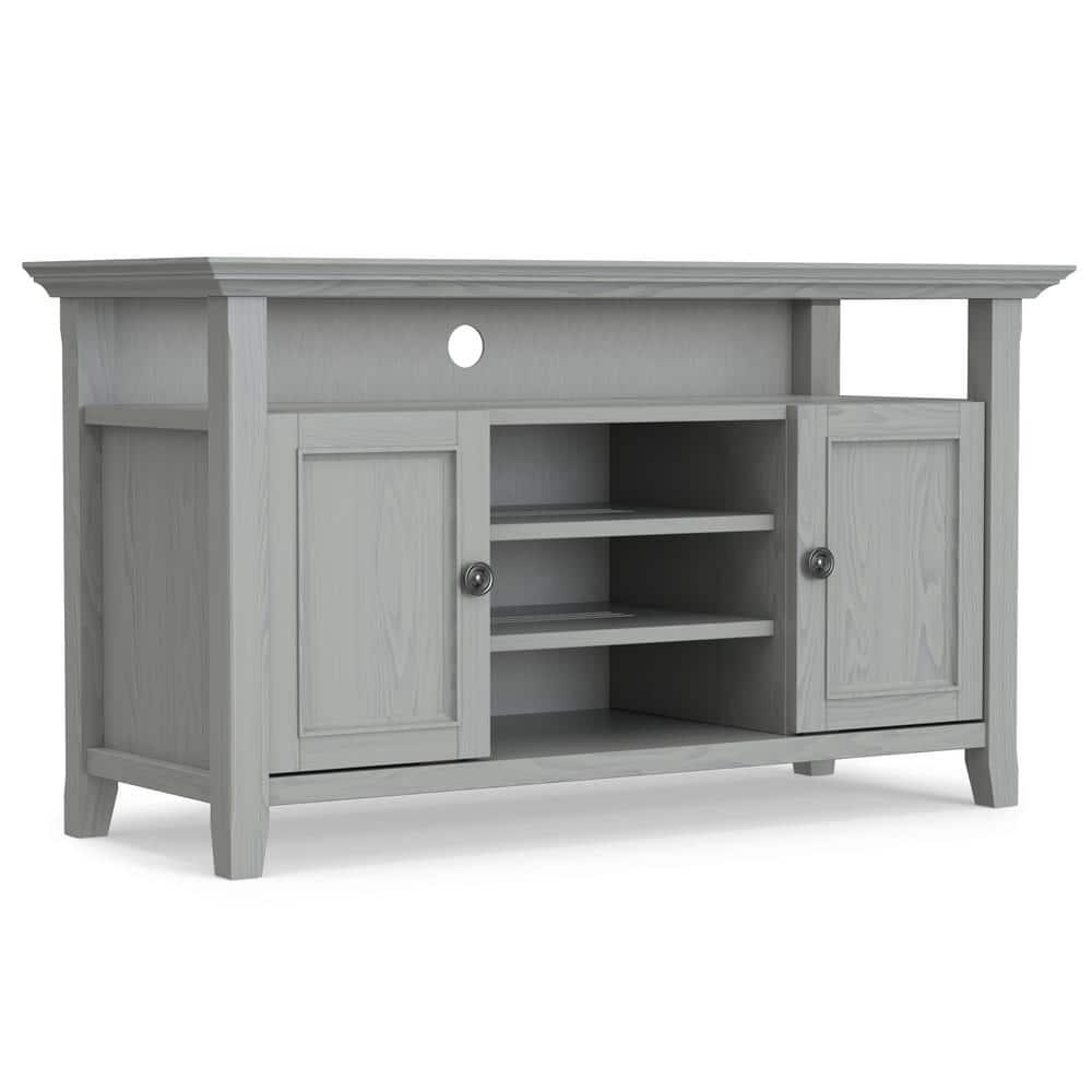 Simpli Home Amherst SOLID WOOD TV Media Stand  For TVs up to 60 inches
