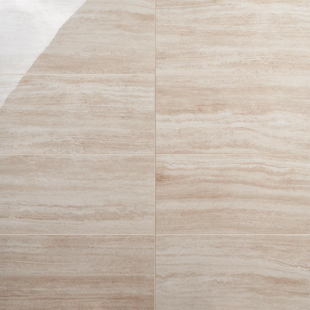 Roswell 11.72 in. x 23.69 in. Polished Porcelain Floor and Wall Tile (15.5 Sq. Ft. / Case)