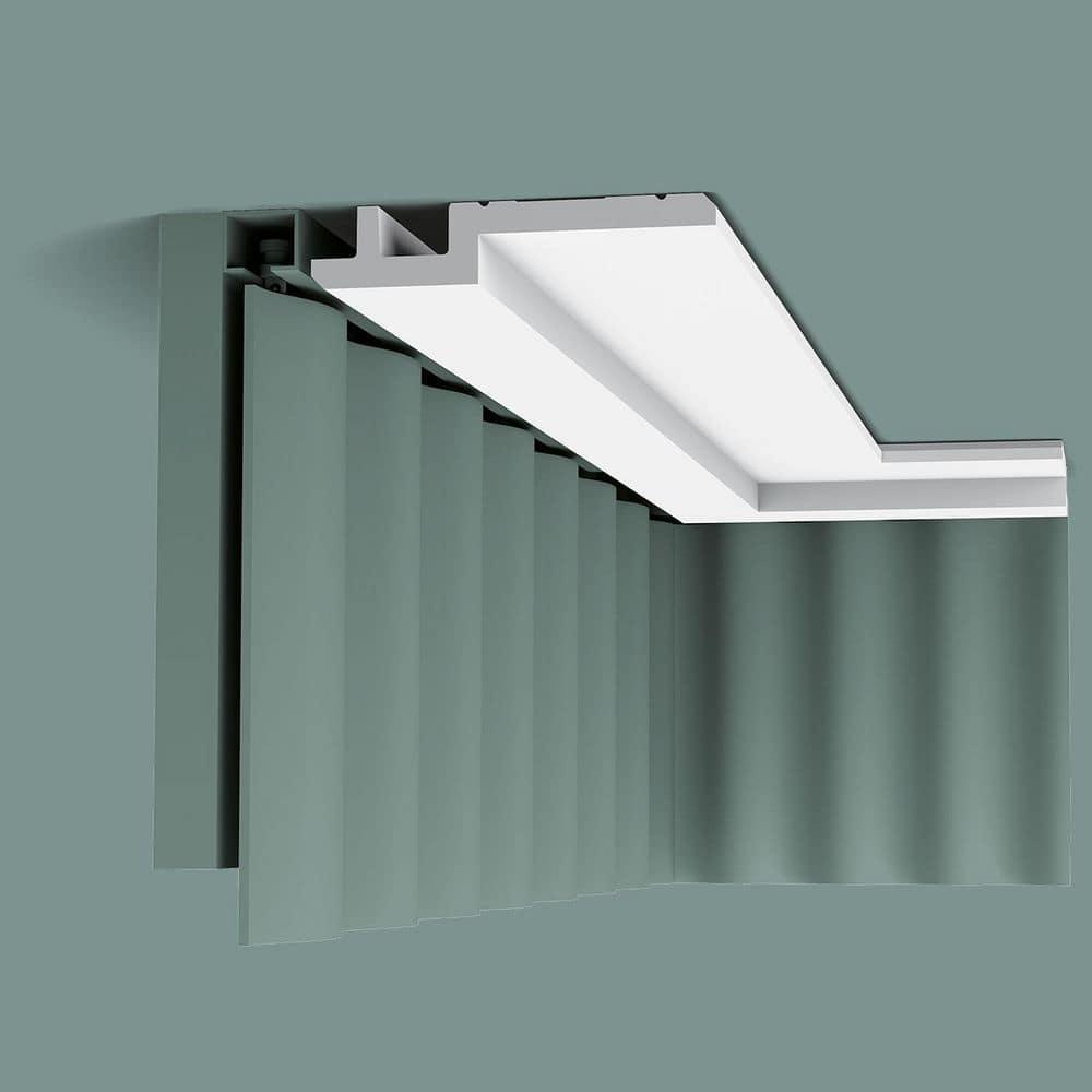 Orac Decor 1-1/4 in x 6-1/8 in x 78-3/4 in Primed White Plain Polyurethane Crown Moulding