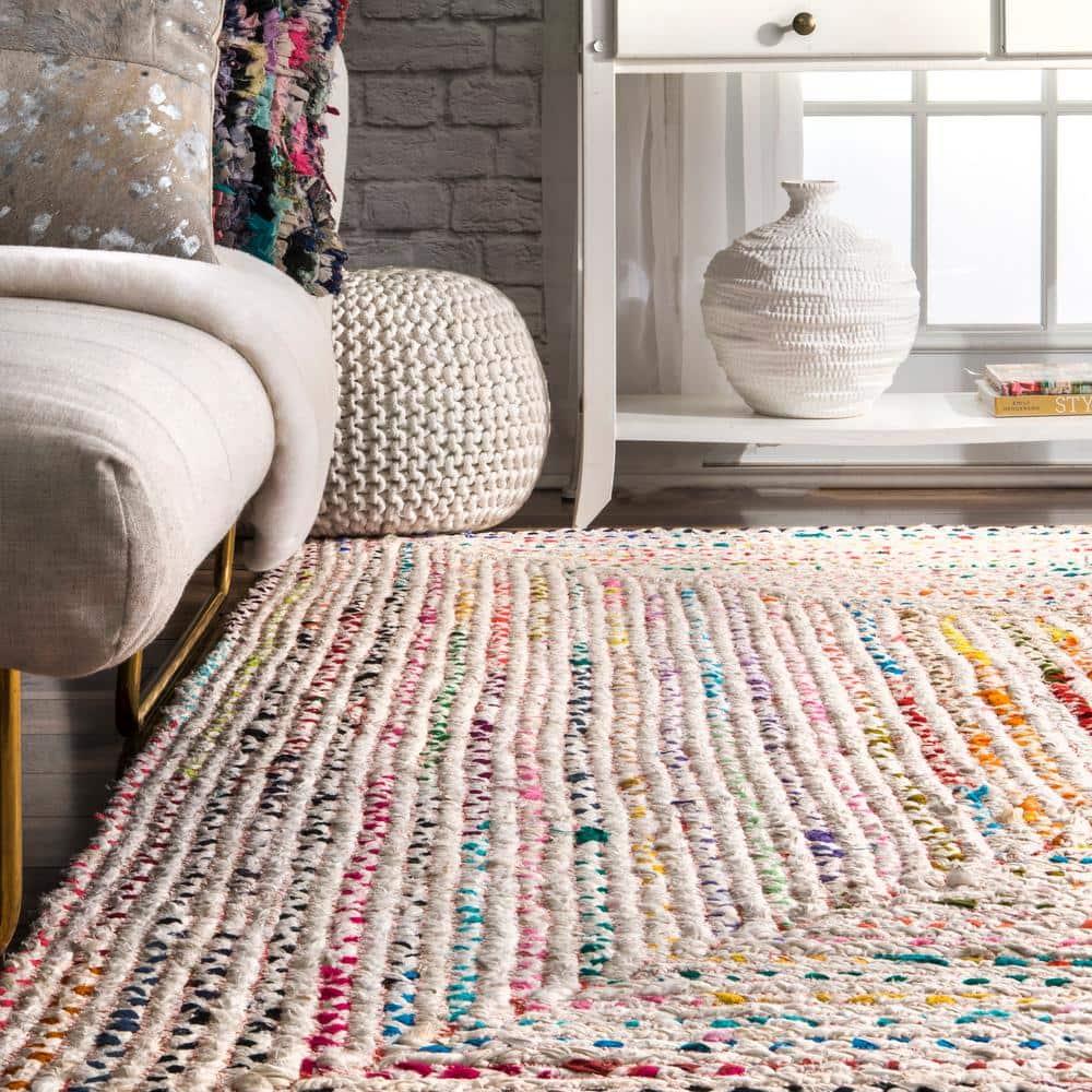 nuLOOM Tammara Hand Braided Area Rug, 3' x 5', Ivory