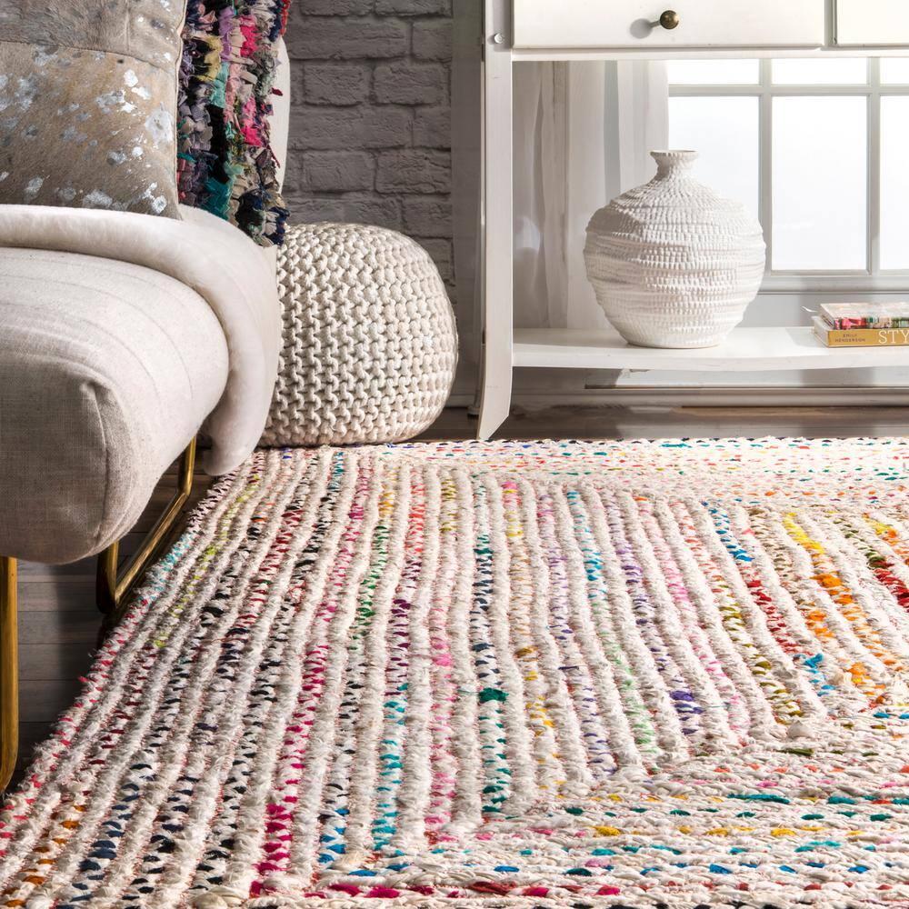 nuLOOM Tammara Hand Braided Area Rug, 5' x 8', Ivory