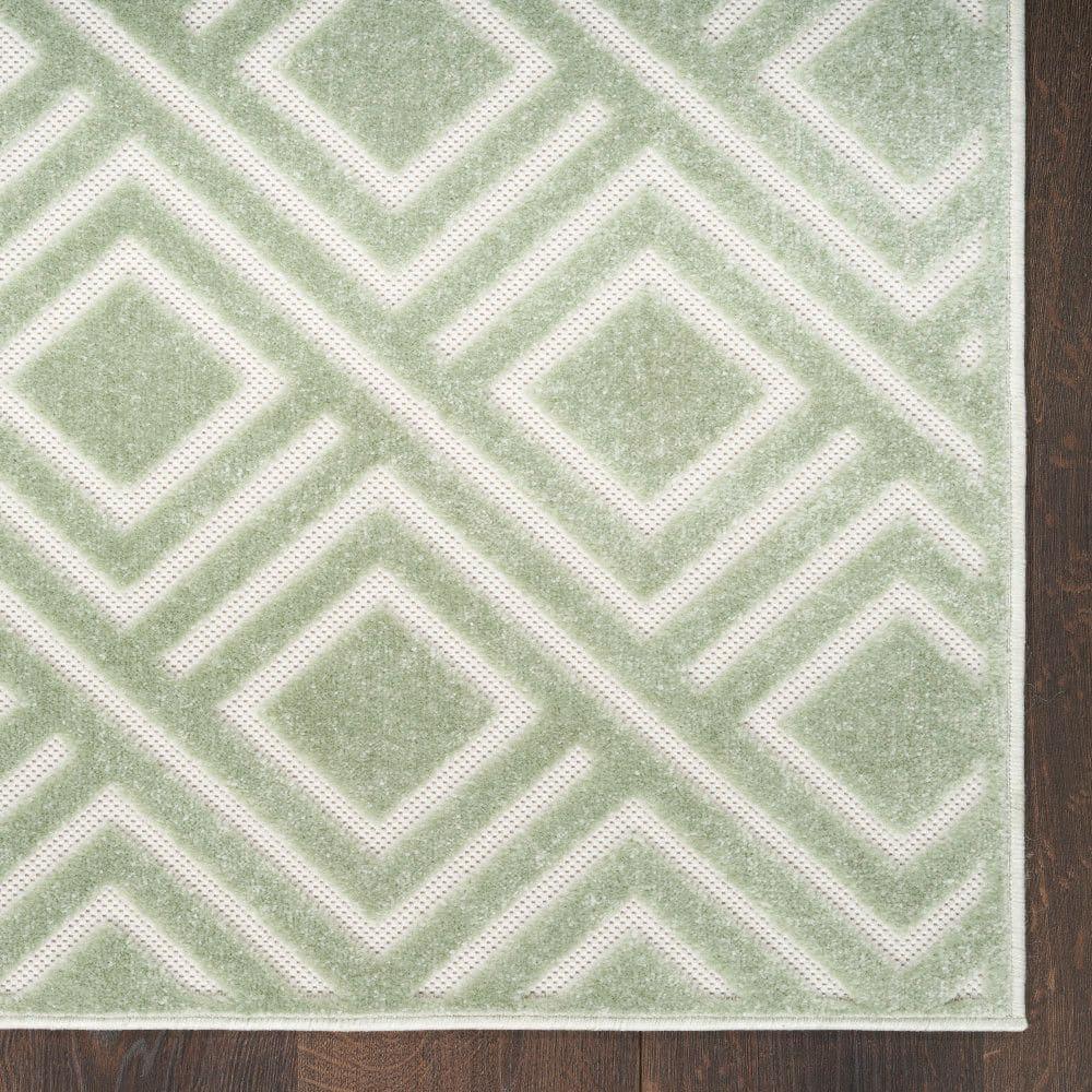 Nourison Casual 7'10" x 9'10" Green Modern Indoor Rug