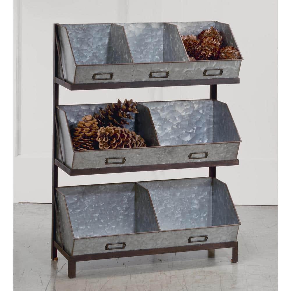 Tripar Industrial Bin Organizer/Display - Metal