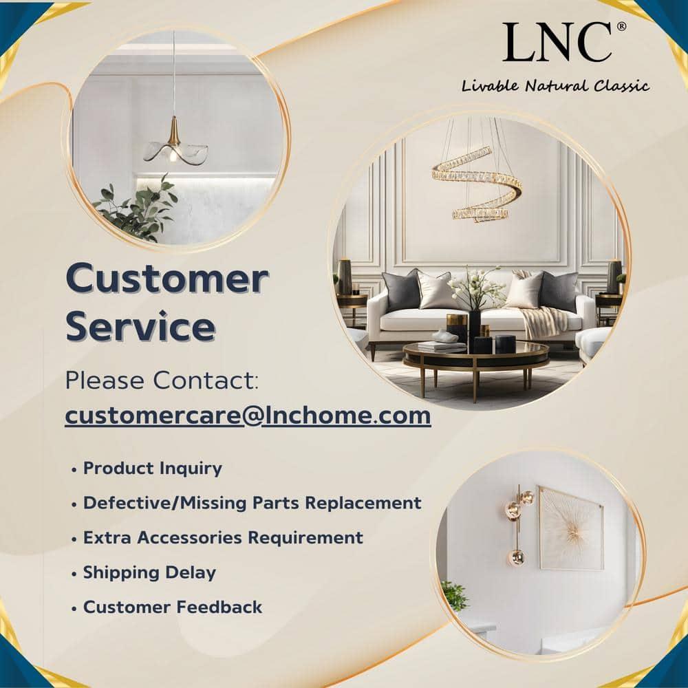 LNC Modern Gold LED 2-Light Chandelier Art Disc Design Pendant Lights for Kitchen Island Foyer