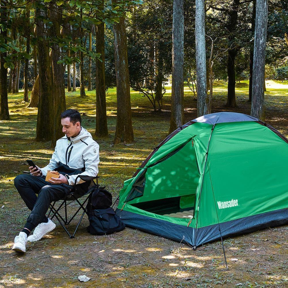 Garsing 2 Person Lightweight Camping Tent With Carrying Bag