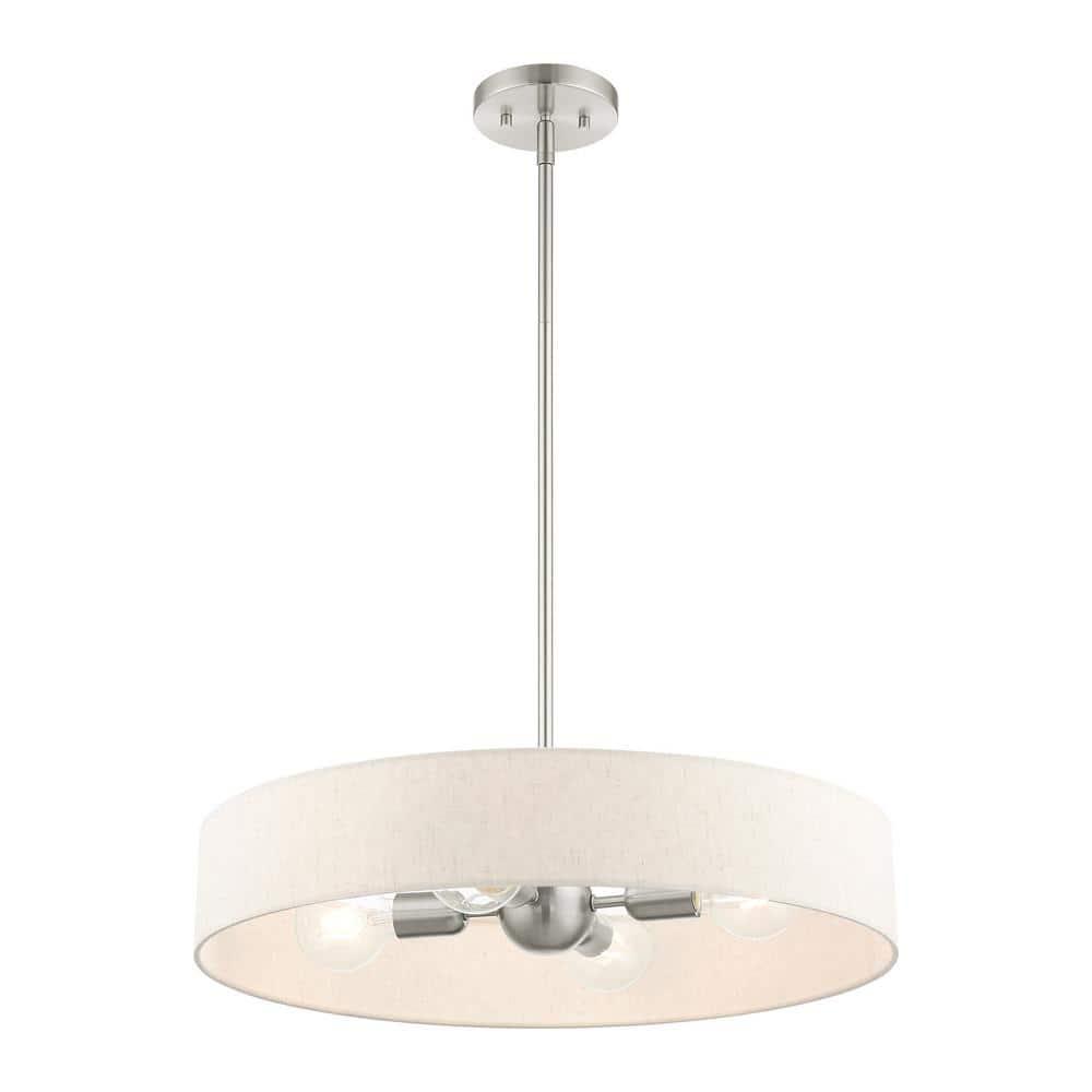 Livex Lighting Venlo 4 - Light Pendant in  Brushed Nickel
