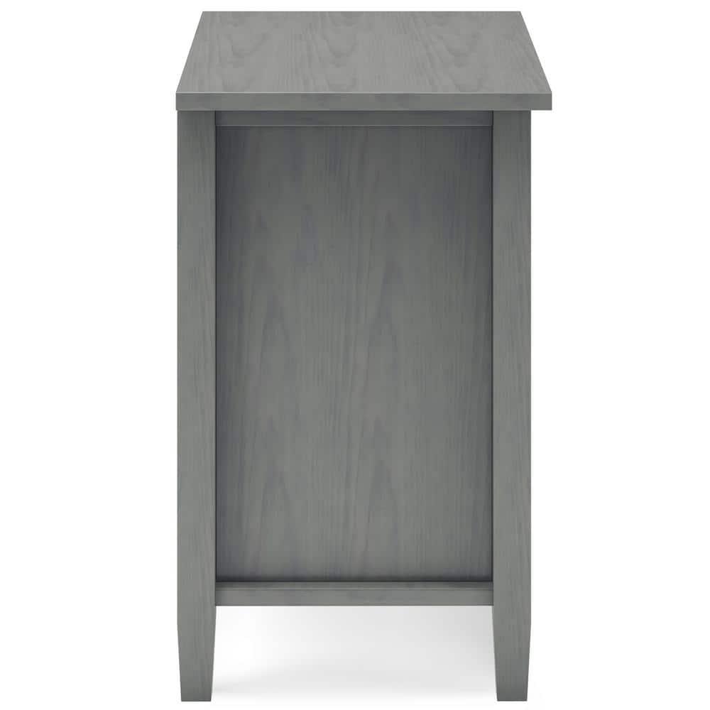 Simpli Home Warm Shaker 24"W Solid Wood Bedside Table with Two Drawers & Reviews | Wayfair