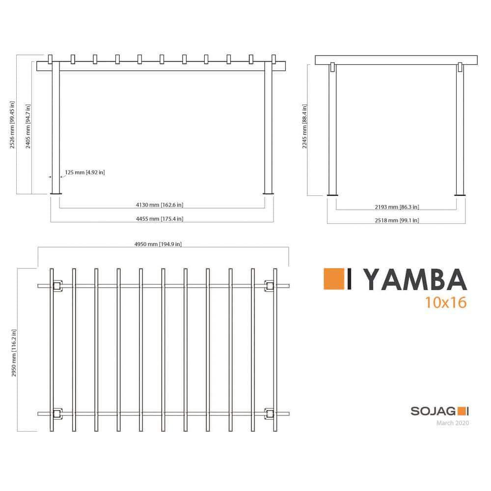 Sojag Metal Pergola