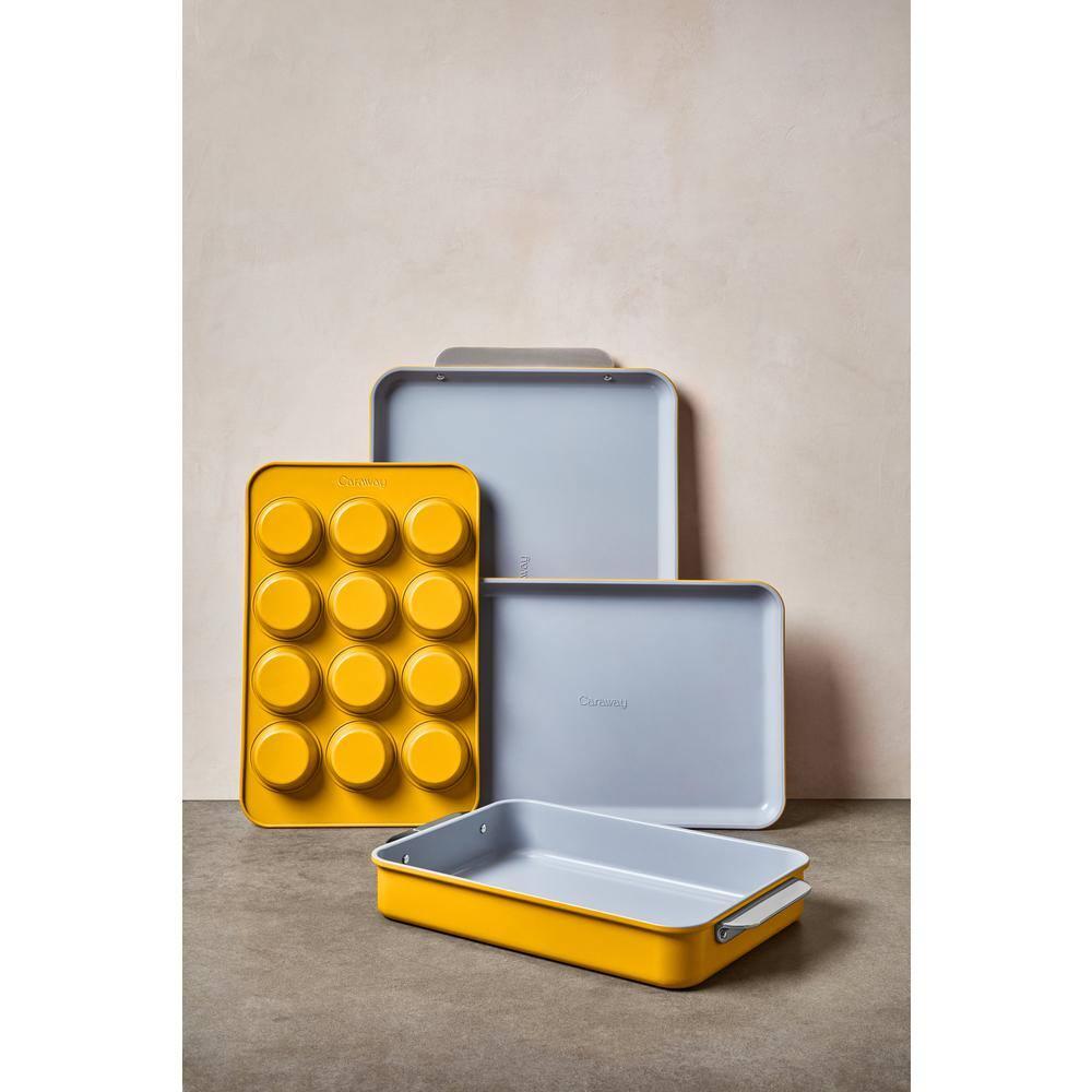Caraway Non-Toxic Nonstick Ceramic Half Bakeware Set