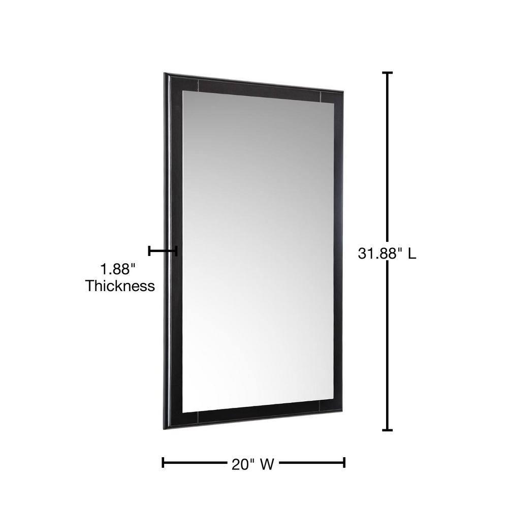 Oxford Wood Flat Wall Mirror
