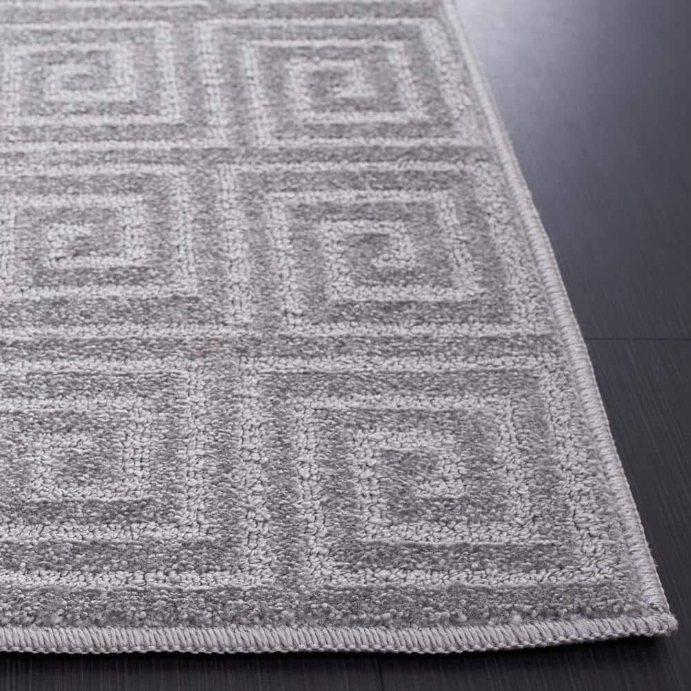 Pattern and Solid PNS412 Power Loomed Area Rug - Grey - 9'x13' - Safavieh.