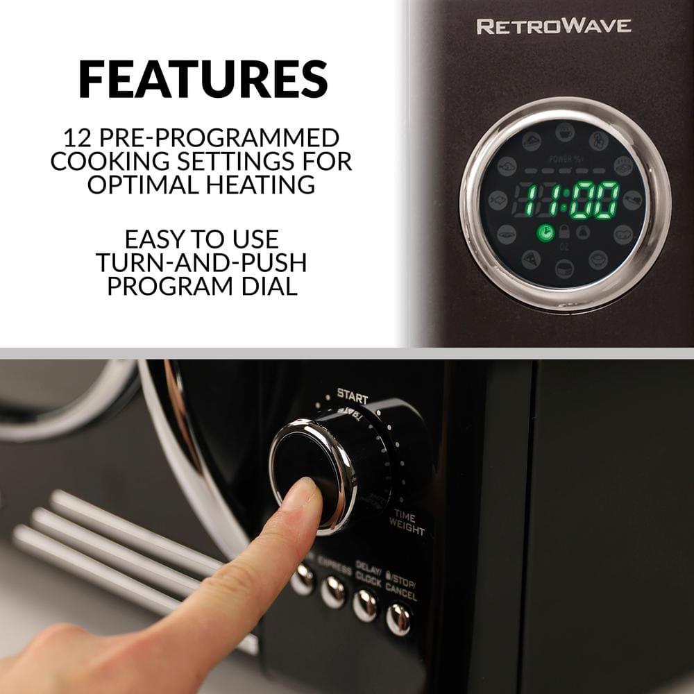 Nostalgia Retro 19" 0.9 cu ft. 800-Watt Countertop Microwave Oven