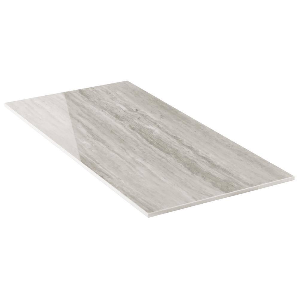 Roswell 11.72 in. x 23.69 in. Polished Porcelain Floor and Wall Tile (15.5 Sq. Ft. / Case)