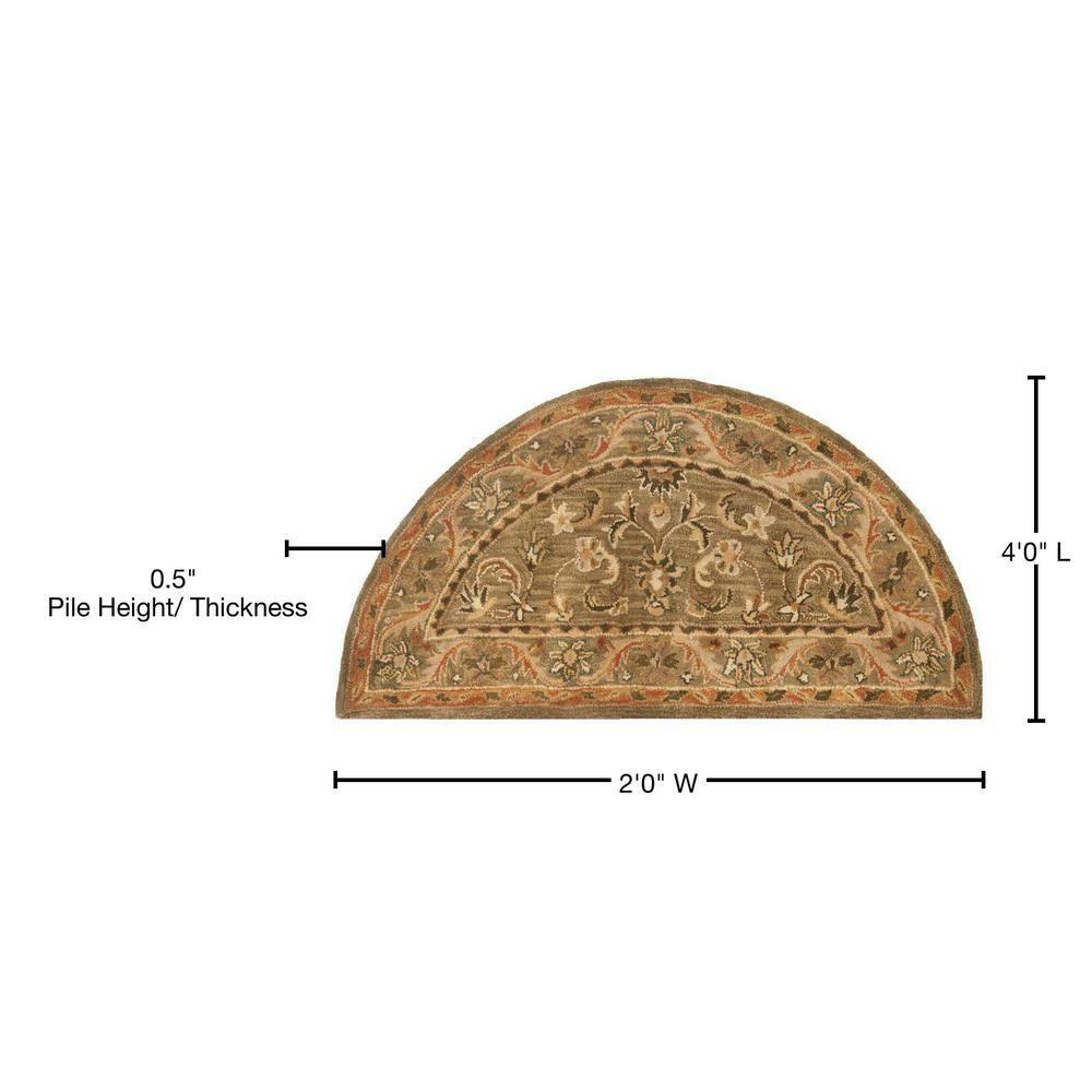 Antiquity AT52 Hand Tufted Indoor Accent Rug - Olive/Gold - 2'x4' - Safavieh