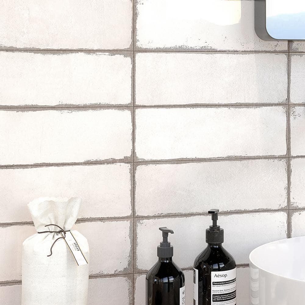 Santa Fe 4" x 12" Ceramic Fabric Look Subway Tile