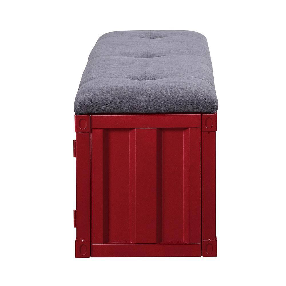 Acme Cargo Fabric Upholstered Storage Bench