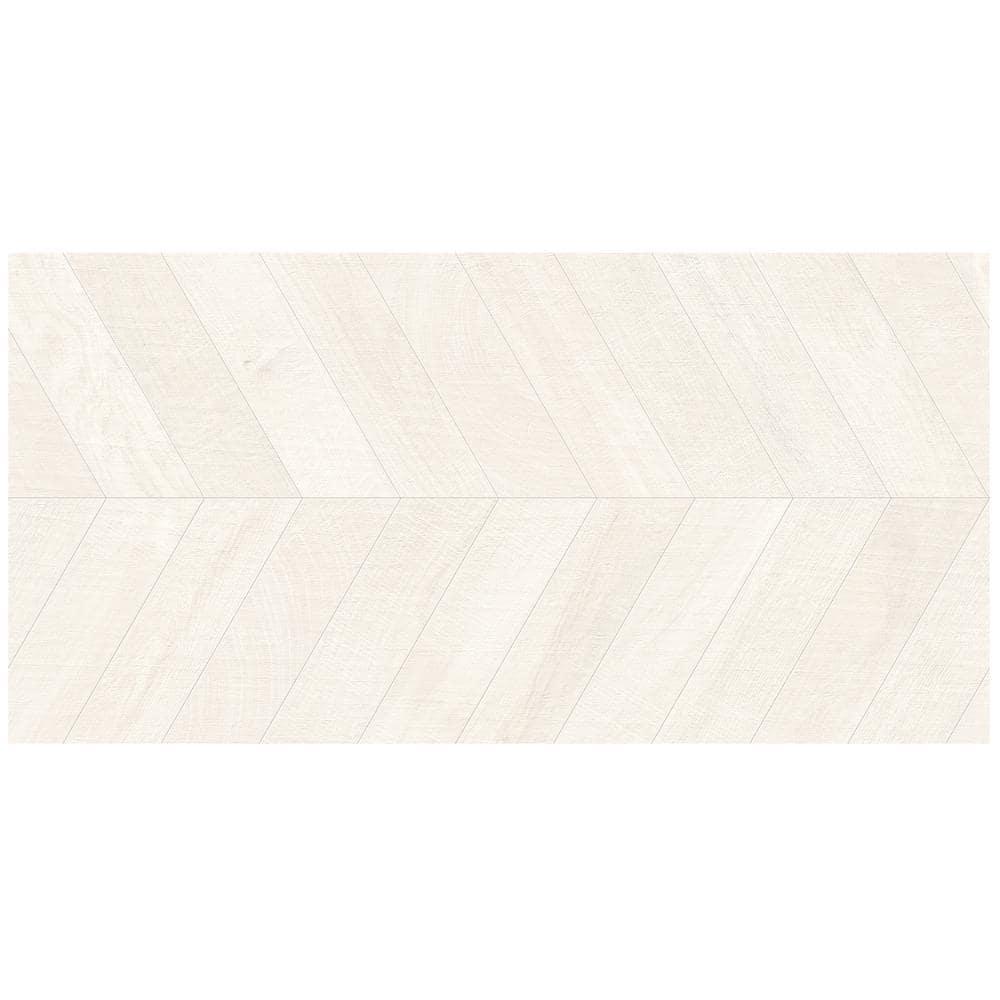 Chevron 24 in. x 48 in. Matte Porcelain Floor and Wall Tile (15.49 Sq. Ft. / Case)