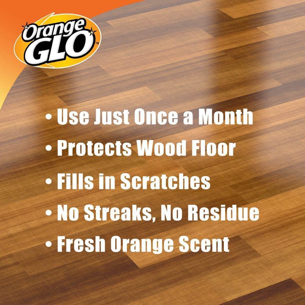 Pack of 2 Orange Glo Fresh Orange Scent 4-in-1 Monthly Polish Hardwood Floor, 24 fl oz