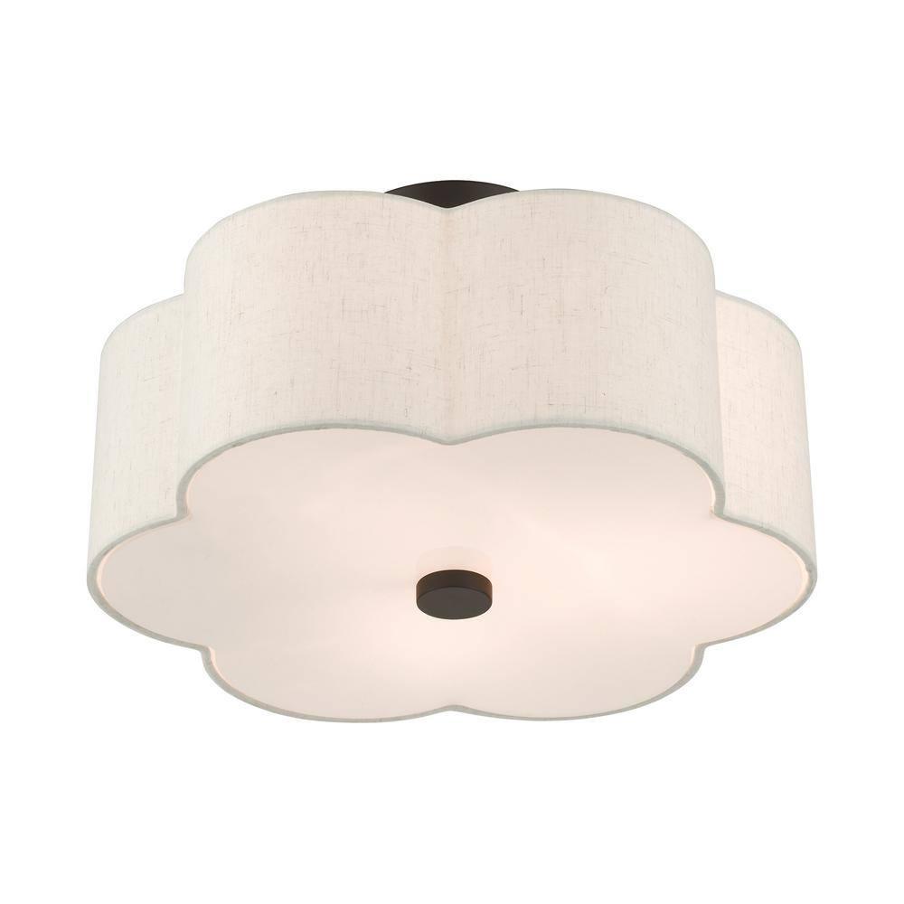 Livex Lighting Solstice 3 - Light Semi-Flush Mount in  English Bronze