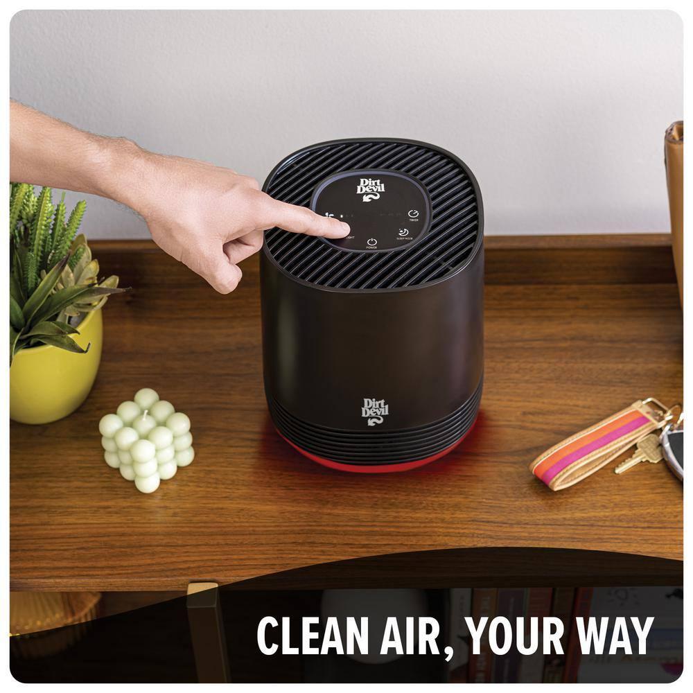 Compact White and Yellow HEPA Air Purifier Filter