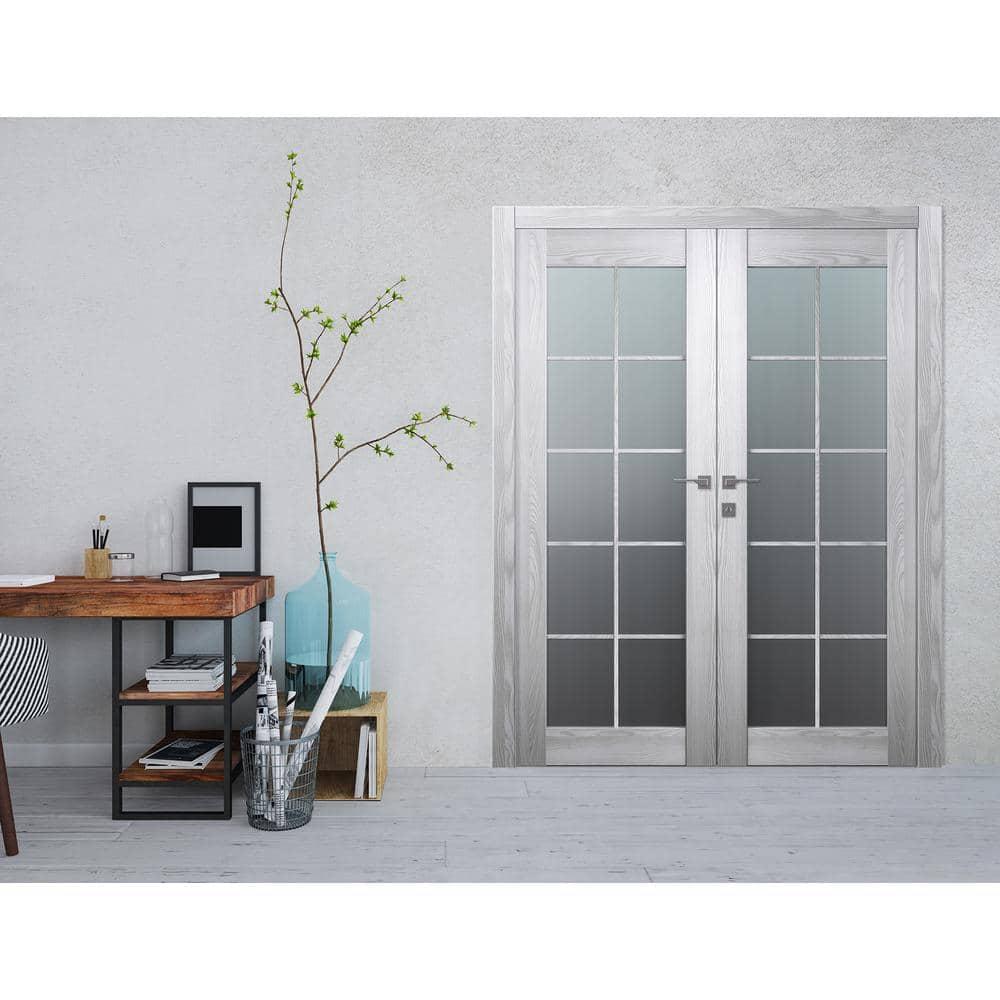 Belldinni Avon 10 Lite Solid + Manufactured Wood Paneled French Doors