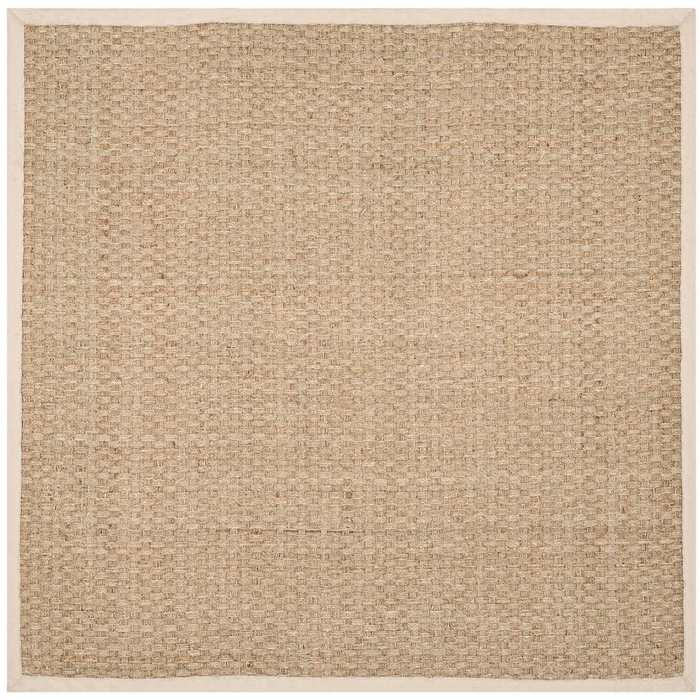 Natural Fiber NF114 Power Loomed Area Rug - Natural/Ivory - 6'x6' - Safavieh.