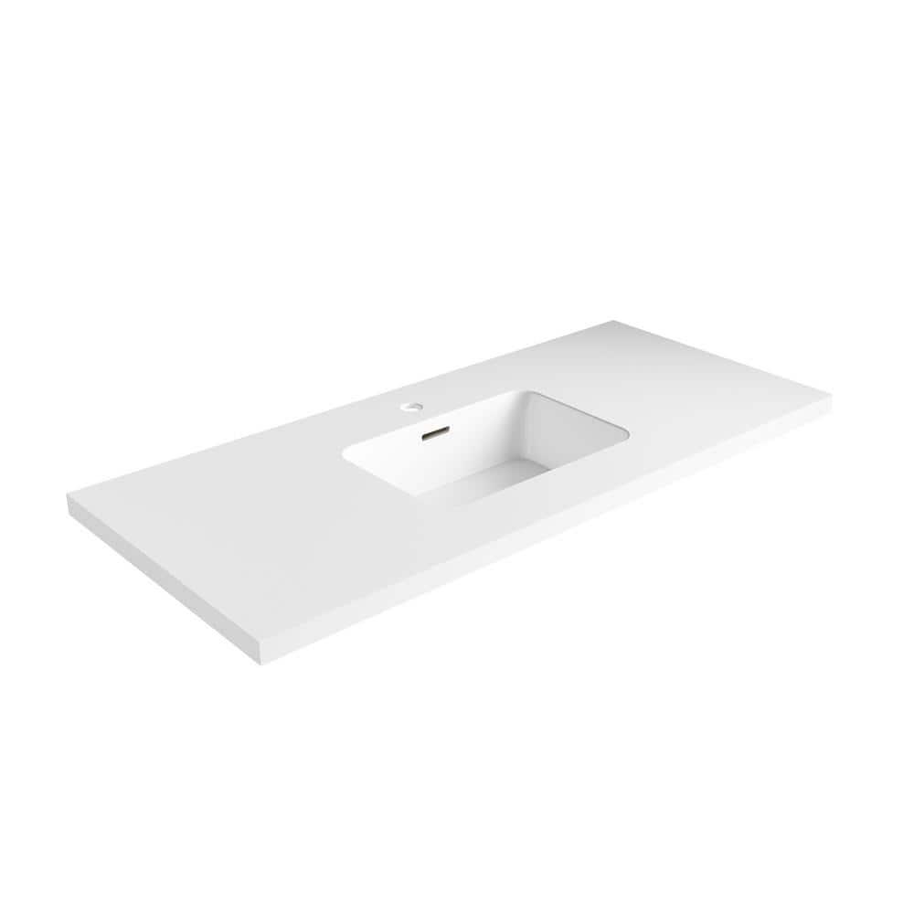 Dyconn Faucet 51'' Single Bathroom Vanity Top with Sink