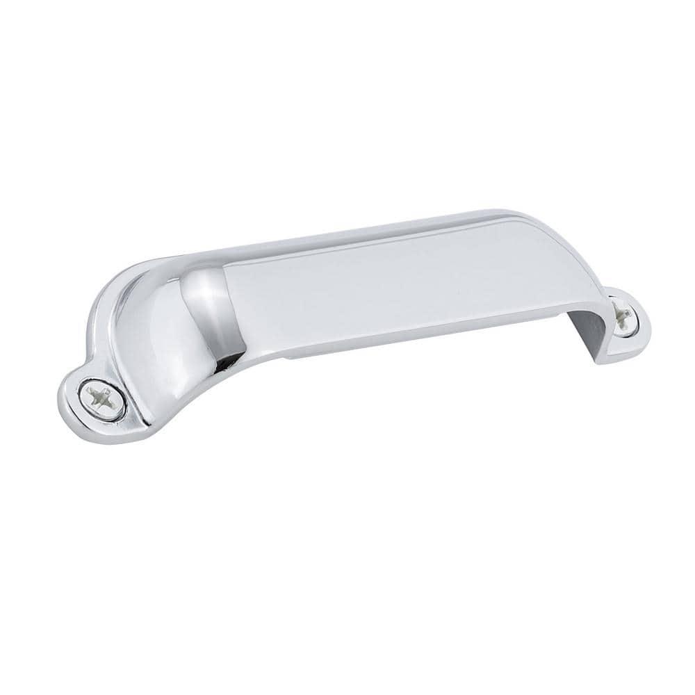 Montrose Collection 3-9/16 in. (90 mm) Classic Chrome Cabinet Cup Pull