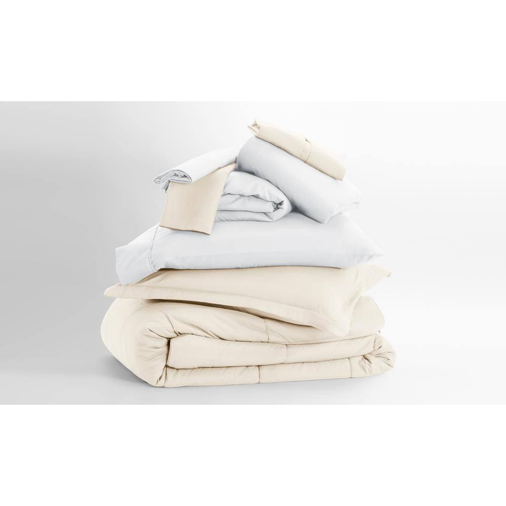 IEnjoy Home Simply Soft 8 Piece Microfiber Complete Bedding Set
