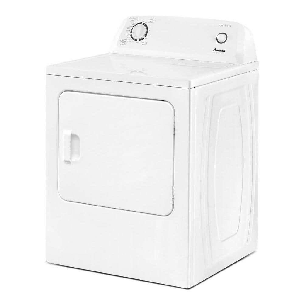 Amana 6.5 cu ft 240 mV White Electric Automatic Dryer