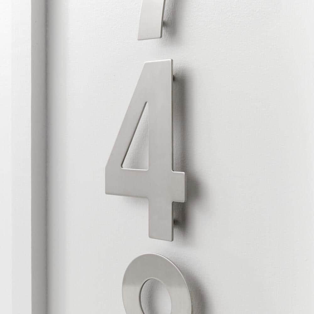 ModernStainlessHardware 6'' H Stainless Steel House Number