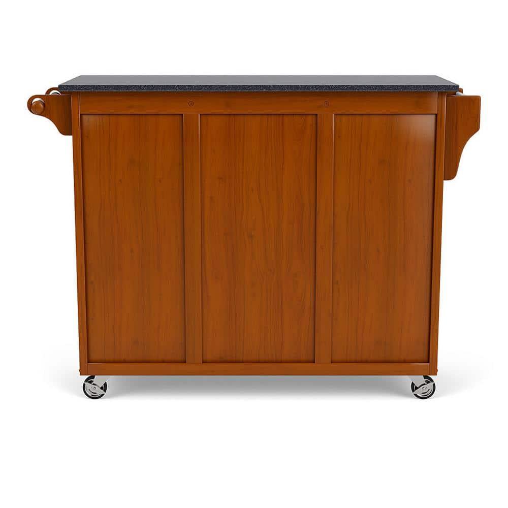 Homestyles Create-a-Cart Wood Rolling Kitchen Cart in Brown