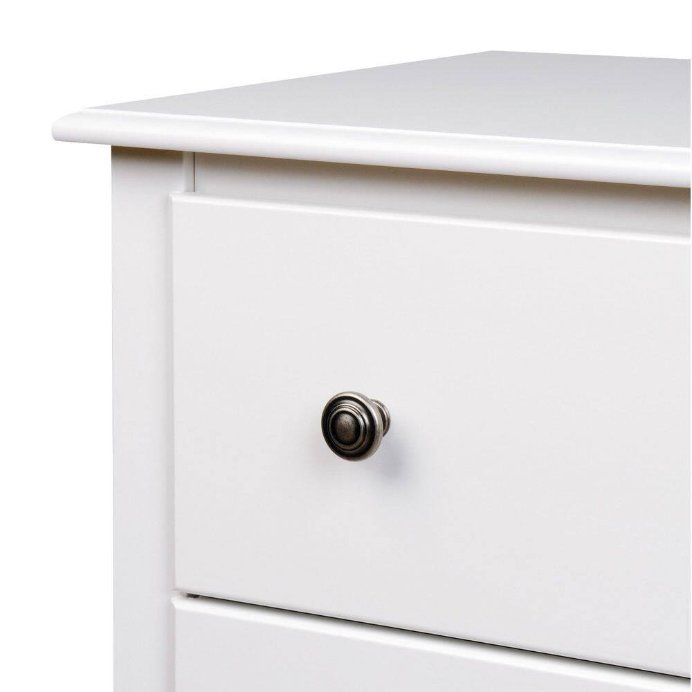 Prepac Monterey Dresser White: 6-Drawer Storage, Wood Composite, Bedroom Furniture, 29"H x 48"W