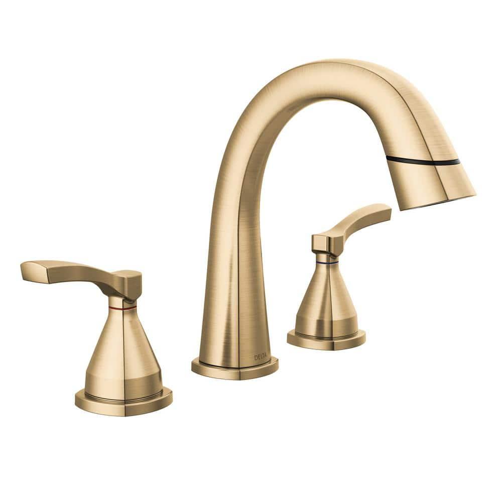 Stryke Widespread Bathroom Faucet with Drain Assembly and DIAMOND™ Seal Technology