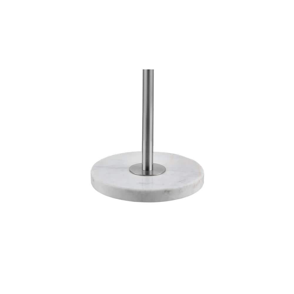 JONATHAN Y JYL3022C June 65" Adjustable Metal/Marble LED Floor Lamp, Modern, Contemporary, Glam for living room, dinning room, bedroom, office Bulb Included, Chrome