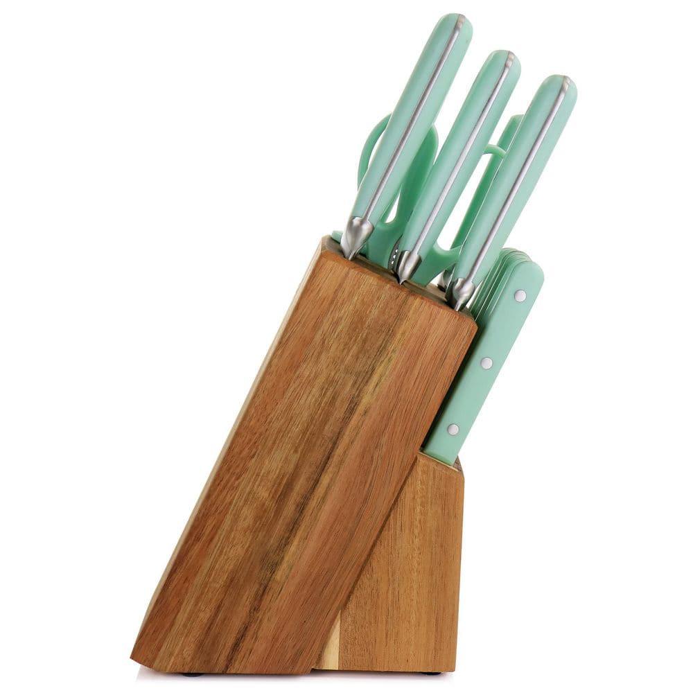 Martha Stewart 14 Piece Stainless Steel Knife Block Set