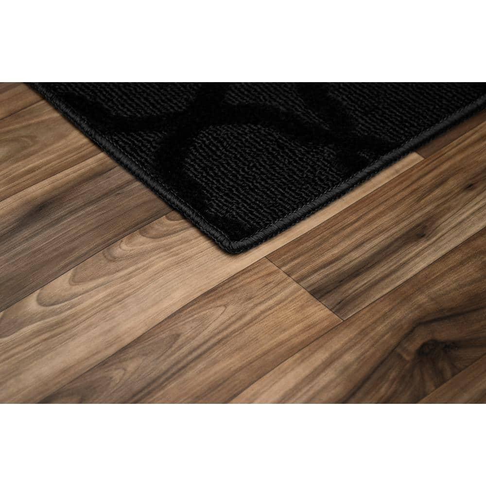 Garland Rug Sparta Black Indoor Area Rug, 8' x 10'
