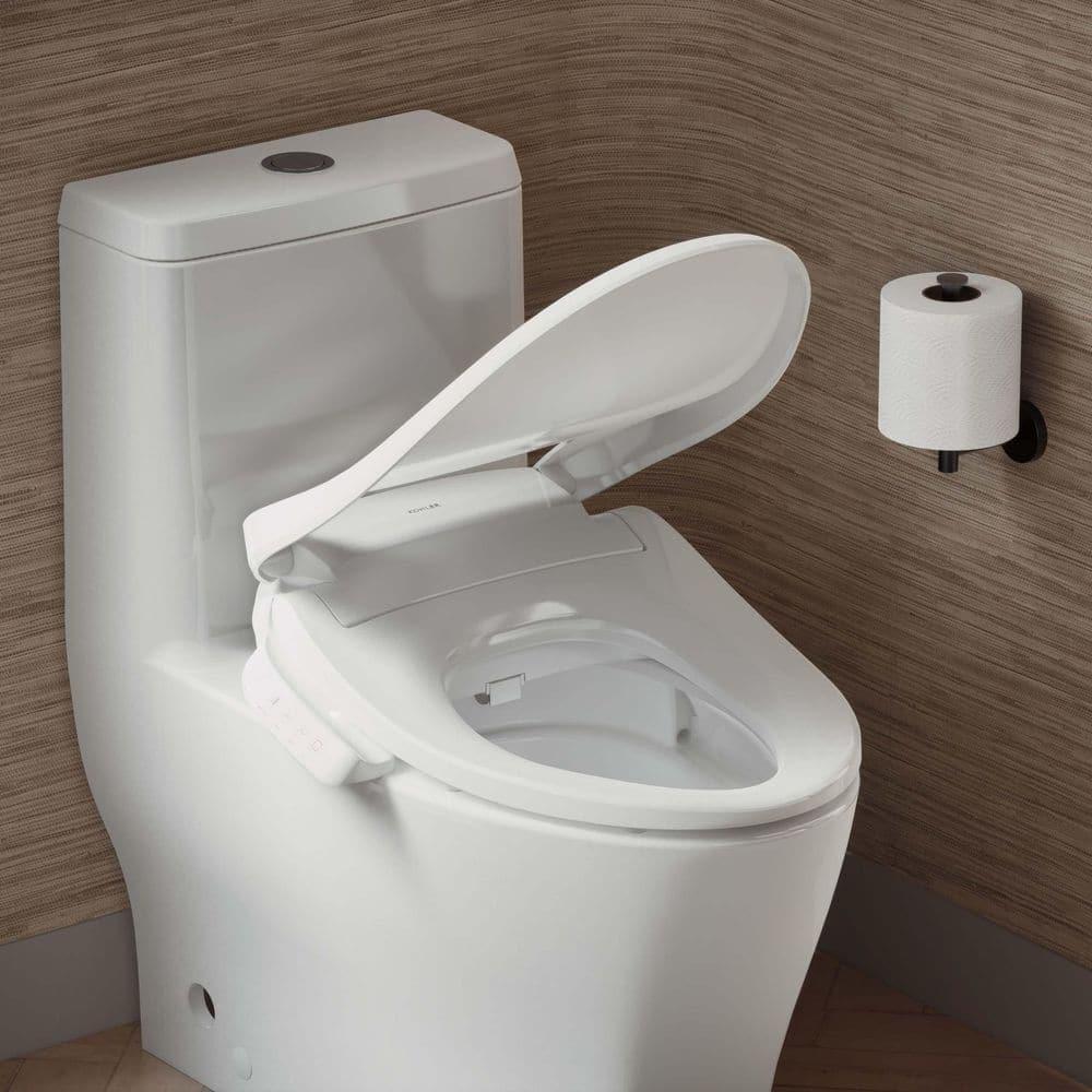 PureWash E545 Elongated Heated Bidet Toilet Seat, Electric Bidets for Existing Toilets