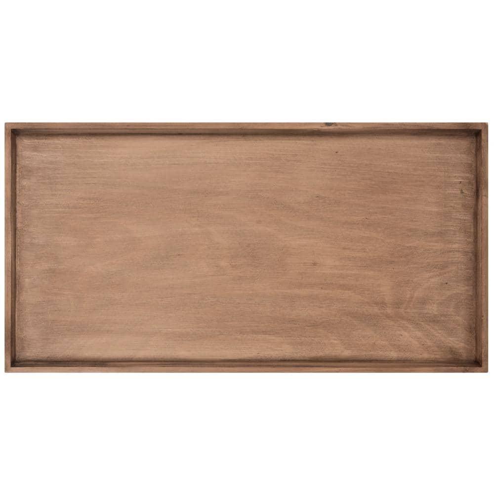 Nonie Coffee Table With Tray - Light Brown - Safavieh