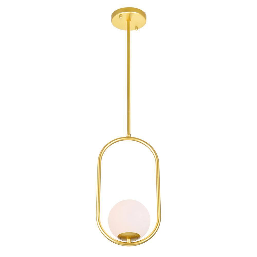 CWI Lighting Celeste 1 Light Contemporary Metal Mini Pendant in Gold