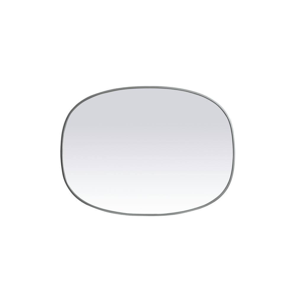 Sabine Metal Curved Oval Wall Mirror