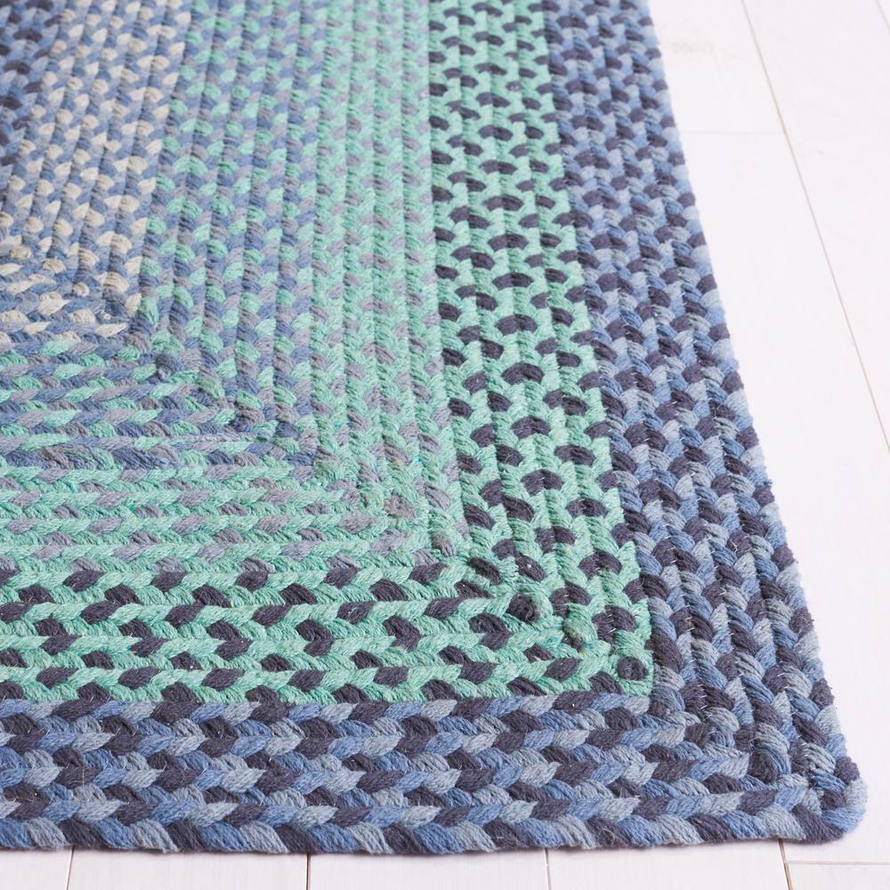 SAFAVIEH Braided Claes Bordered Reversible Area Rug, Grey/Green, 5' x 8'