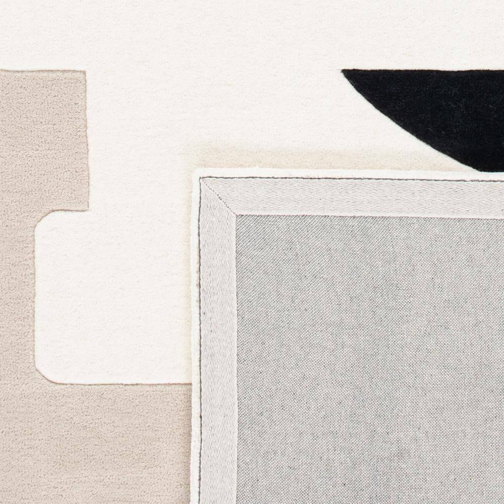 SAFAVIEH Fifth Avenue Deacon Abstract Area Rug, Ivory/Brown, 3' x 3' Square