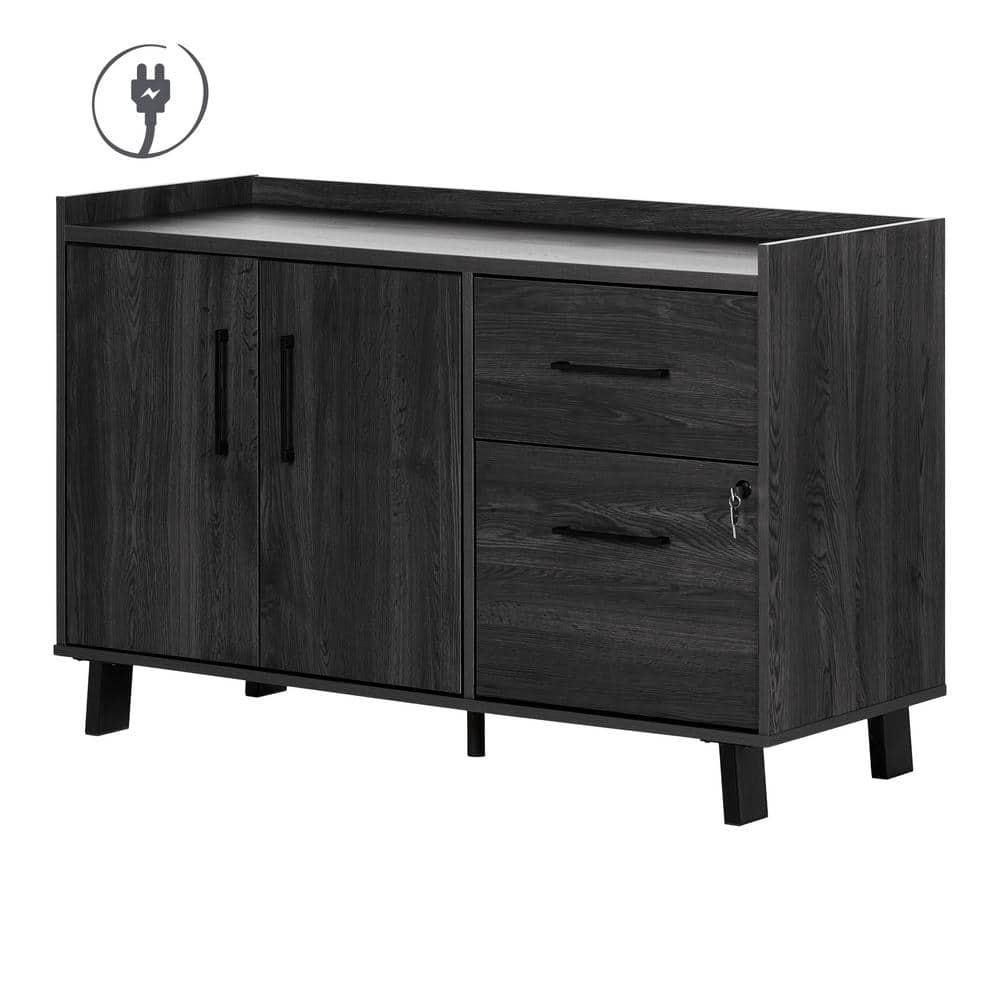 Peake 47.5'' Wide 2 - Drawer Filing Credenza with Cable Management