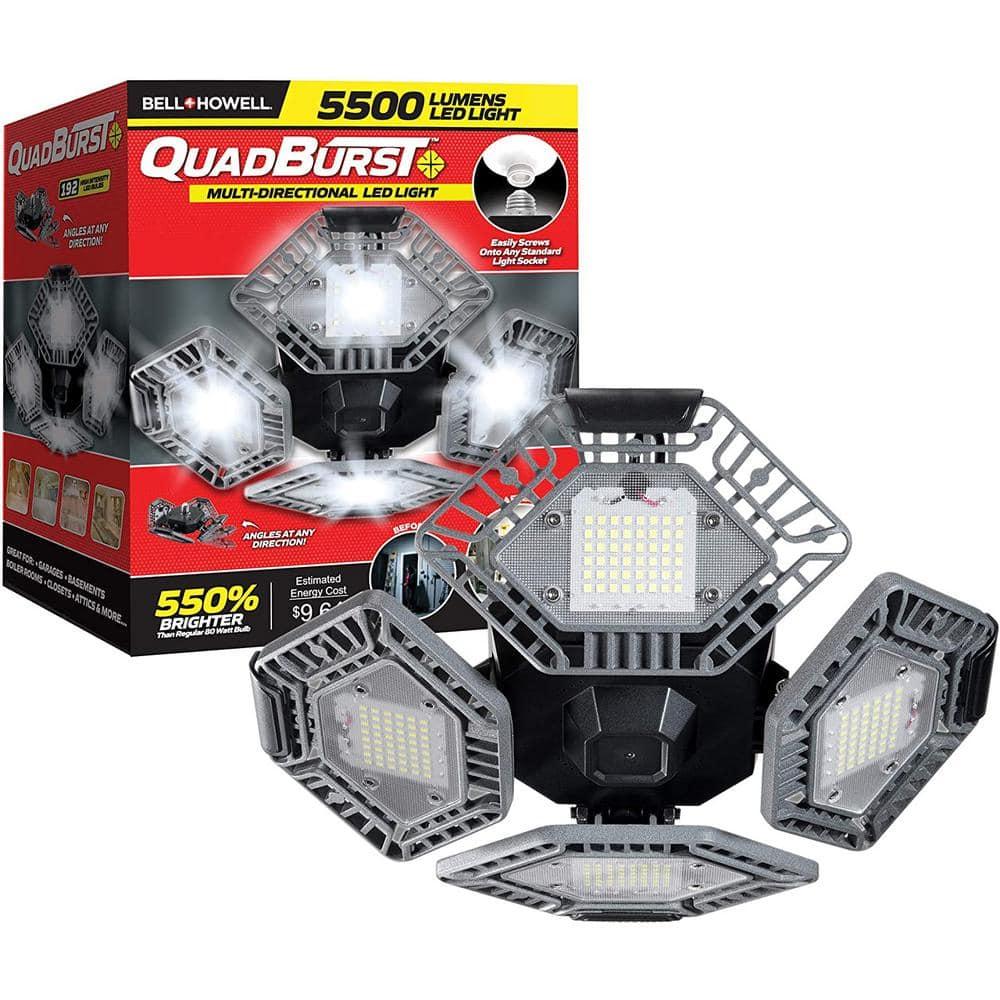 Bell+Howell Quadburst 5500 Lumens Multi Directional Ceiling Light with 4 Adjustable Panels