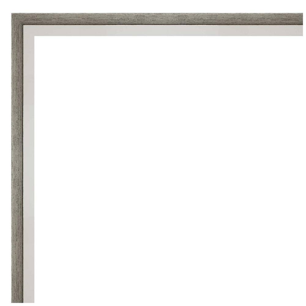Elegant Rectangular Bronze & Silver Wood Bathroom Vanity Mirror 21x21