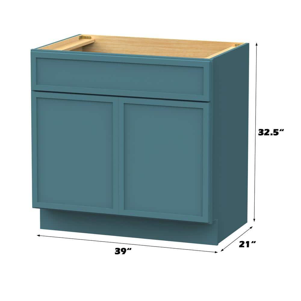 39" W Birch Plywood Freestanding Single Base Storage Cabinet with Soft Close Door